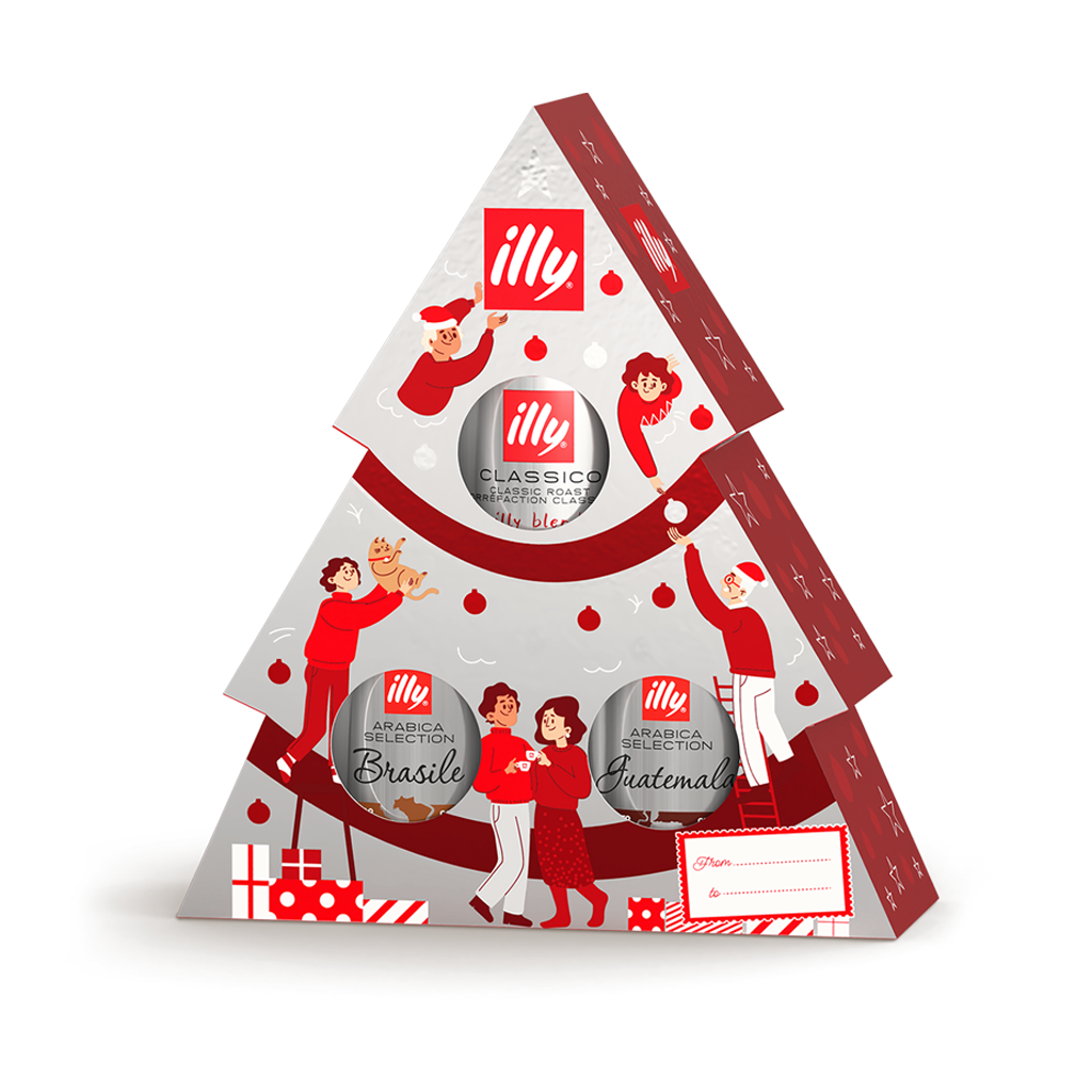 Kit Albero Illy 3 Barattoli Macinato