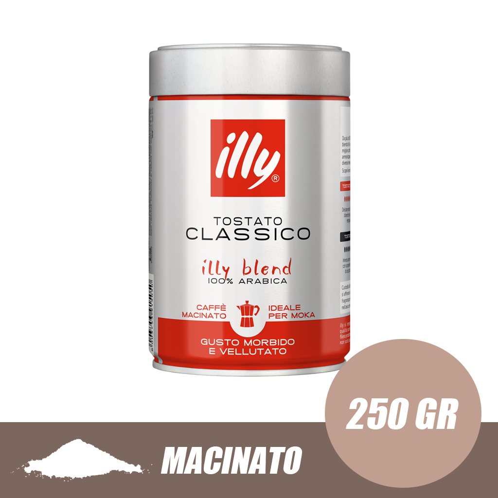 Caffè Macinato Illy Classico Barattolo 250g | Dani Coffee Shop
