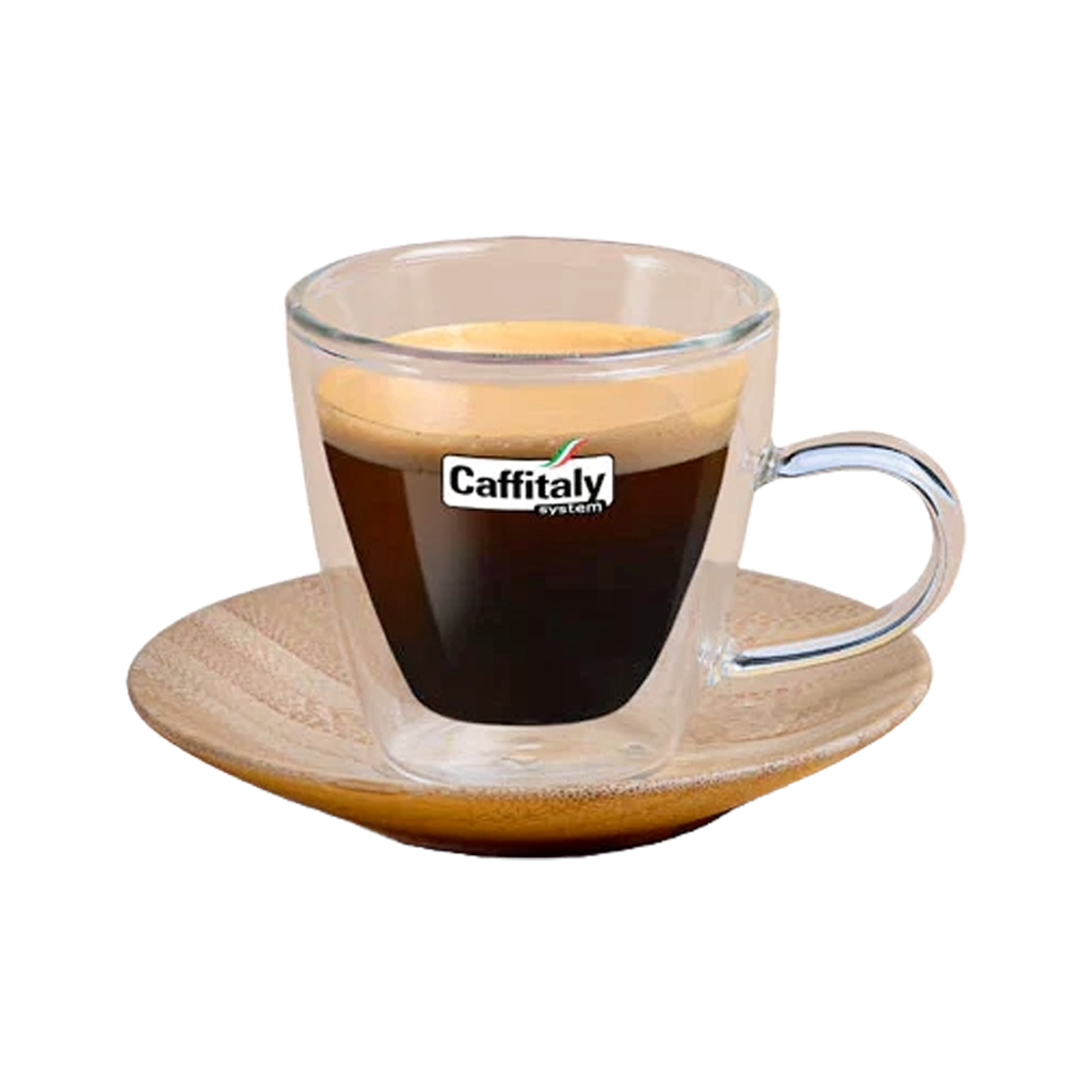 Tazzine Espresso con Piattino in Bamboo Caffitaly Dani Coffee Shop