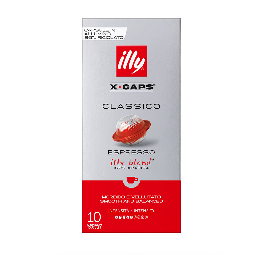 frontale confezione illy classico x-caps 10 capsule alluminio