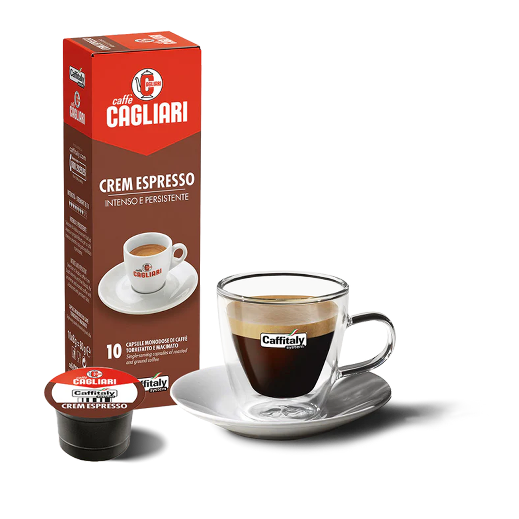 10 Capsule Cagliari Crem Espresso per Caffitaly Dettaglio Tazzina | Dani Coffee Shop