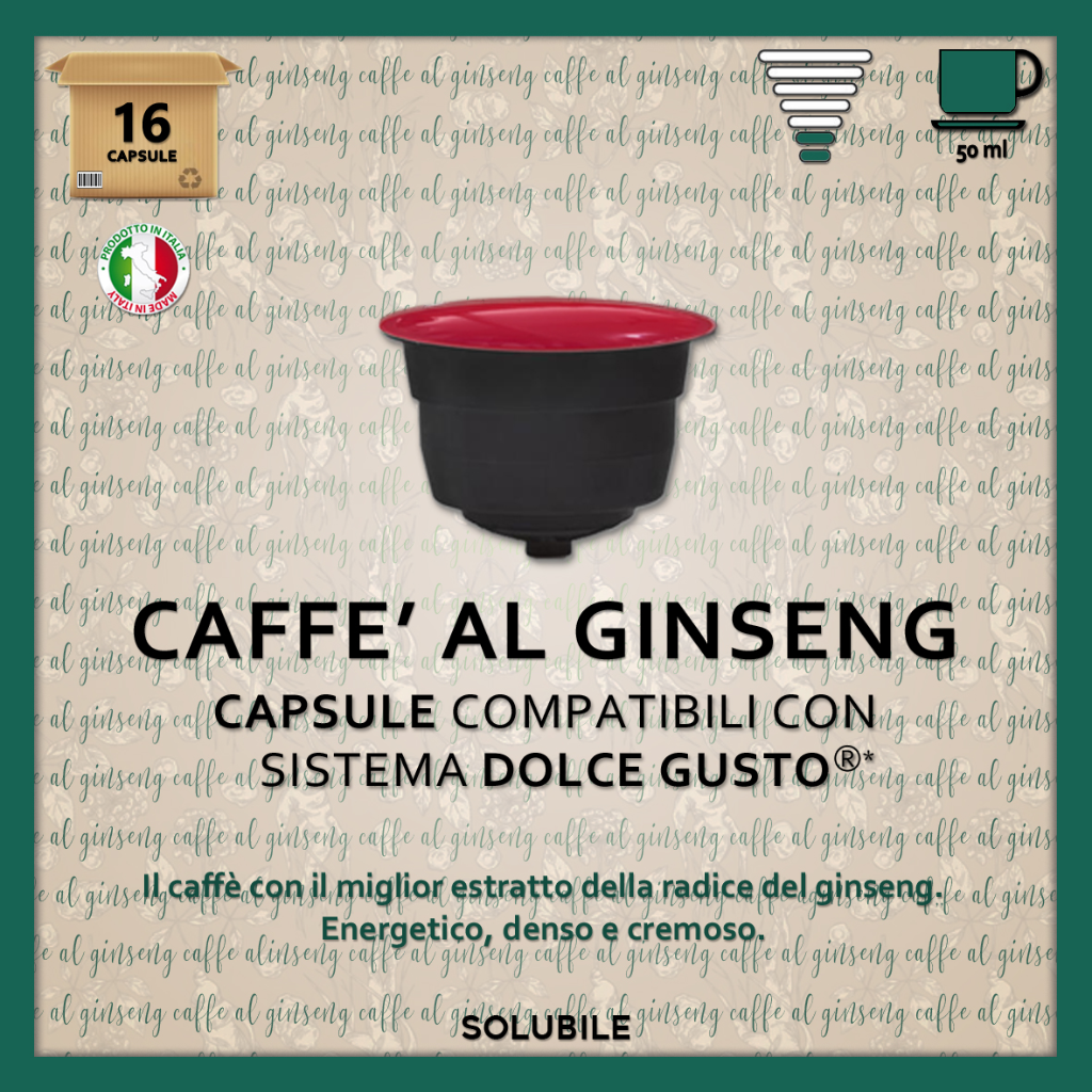 16 Capsule Ginseng Dolce 8 Caffè per Dolce Gusto | Dani Coffee Shop