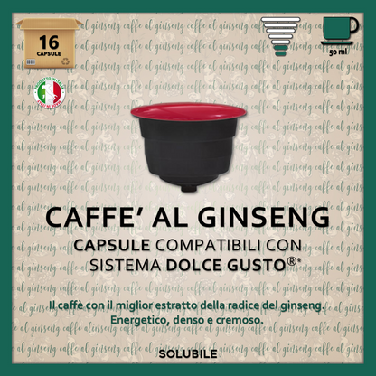 16 Capsule Ginseng Dolce 8 Caffè per Dolce Gusto | Dani Coffee Shop