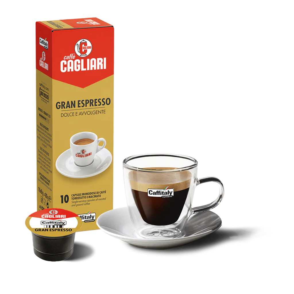 10 Capsule Cagliari Gran Espresso per Caffitaly Dettaglio Tazzina | Dani Coffee Shop