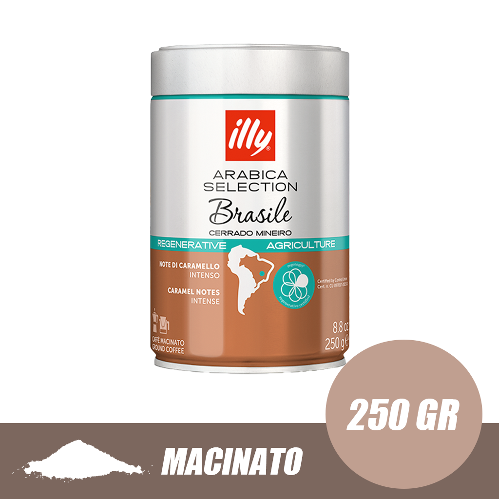 Caffè Macinato Illy Arabica Selection Brasile 250g | Dani Coffee Shop