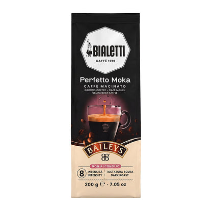 vista frontale caffè macinato perfetto moka cioccolato