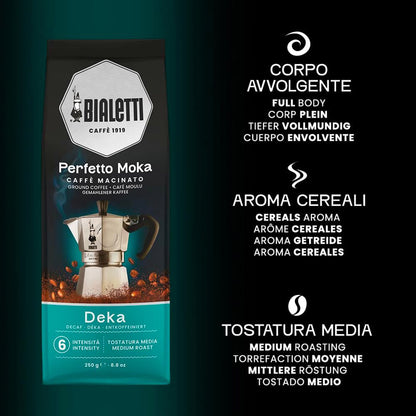 profilo aromatico perfetto moka decaffeinato