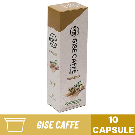 GISE Caffè Technology Ginseng – confezione da 10 capsule per bevanda al ginseng