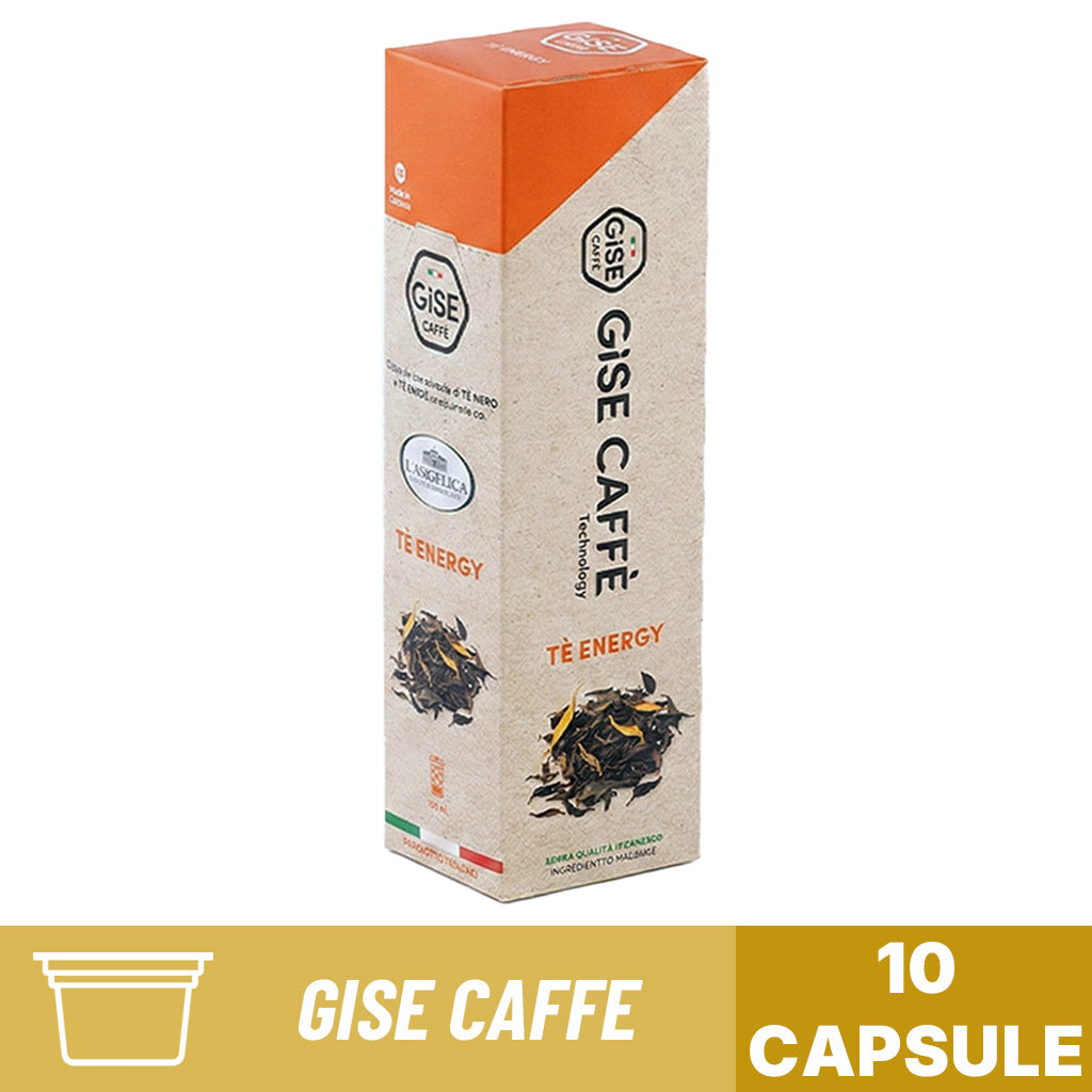 GISE Caffè Technology Te Energy – confezione da 10 capsule per te nero e te verde