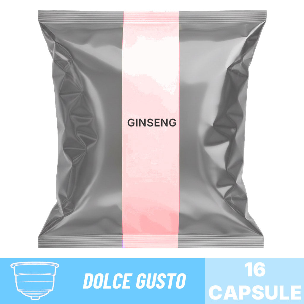 Capsule Ginseng 8 Caffè compatibili Nescafé Dolce Gusto: sacchetto da 16 capsule per bevanda