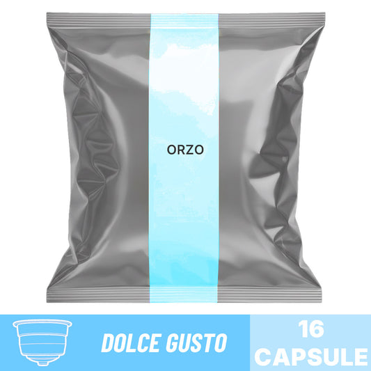 Capsule Orzo 8 Caffè compatibili Nescafé Dolce Gusto: sacchetto da 16 capsule per bevanda