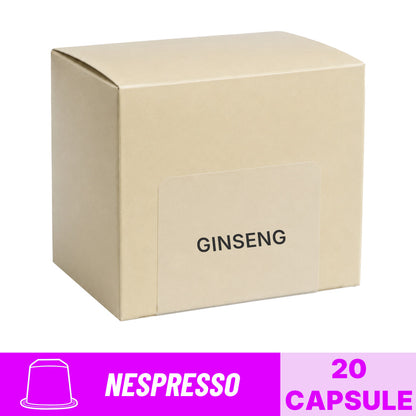Capsule Ginseng 8 Caffè compatibili Nespresso: confezione da 20 capsule per bevanda