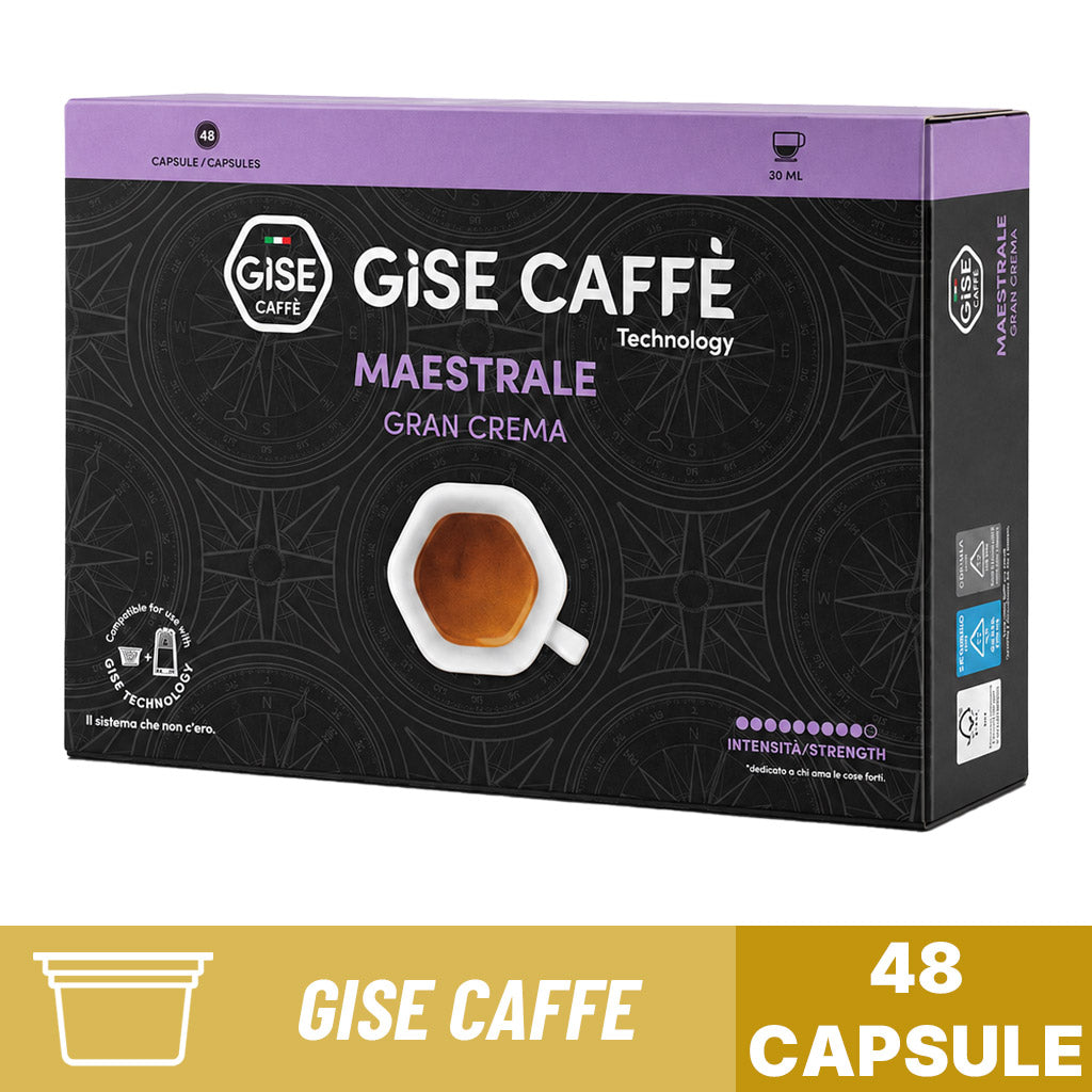 GISE Caffè Technology Maestrale – confezione da 48 capsule di caffè  