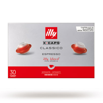 frontale confezione illy classico x-caps 30 capsule alluminio