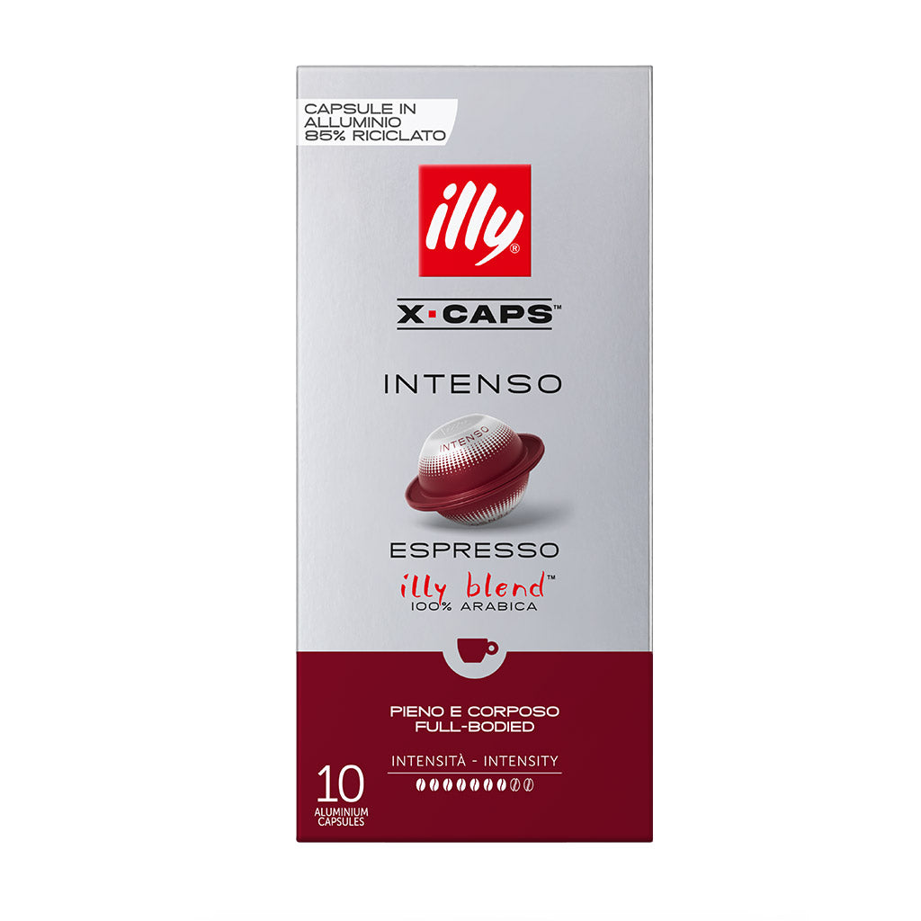 frontale confezione illy intenso x-caps 10 capsule alluminio