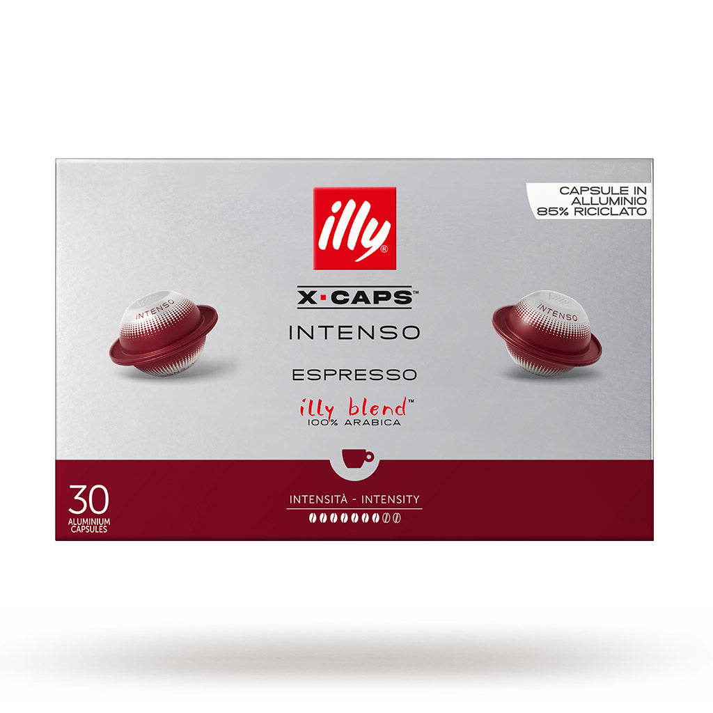 frontale confezione illy intenso x-caps 30 capsule alluminio