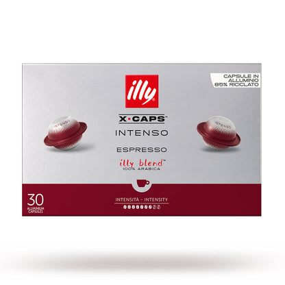 frontale confezione illy intenso x-caps 30 capsule alluminio