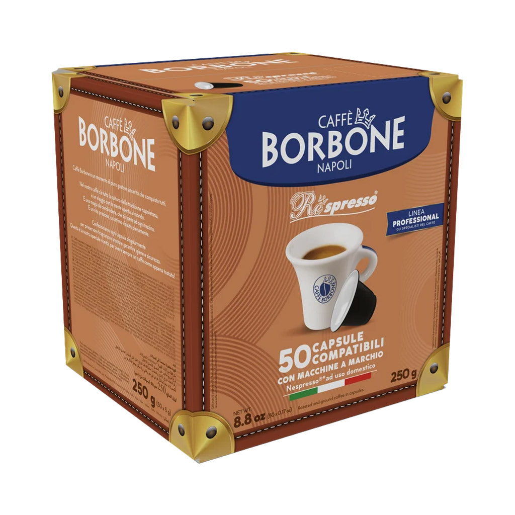 Confezione da 50 capsule Caffè Borbone Respresso Miscela Light compatibili macchine Nespresso