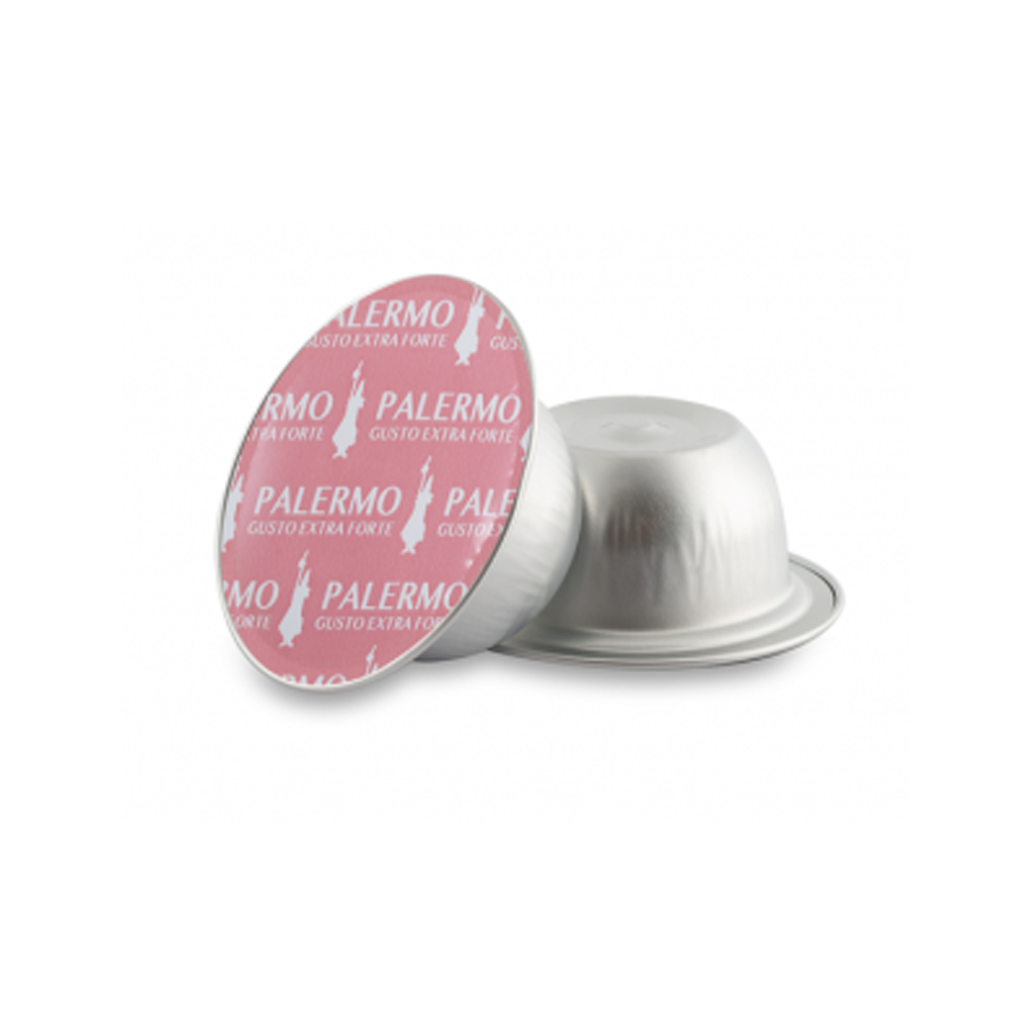 dettaglio capsula caffè d'italia palermo bialetti confezione 72 capsule alluminio