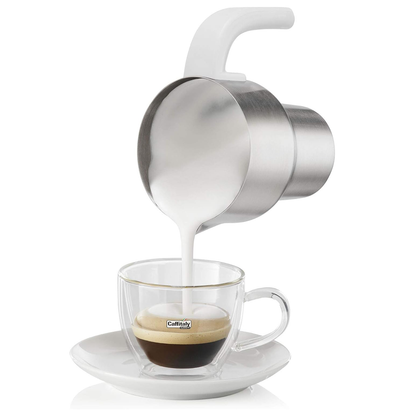 risultato finale in tazza montalatte latte art caffitaly